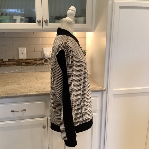 INC International Concepts Black and Tan Men’s Velour Full Zip Jacket LG - Picture 6 of 11